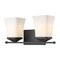Z-Lite Darcy 2 Light Vanity, Matte Black & Etched Opal 1939-2V-MB - alternate 1